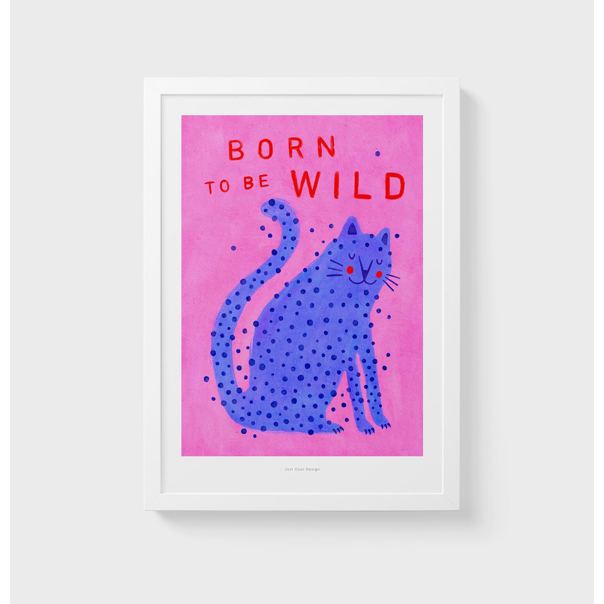 A5 Né pour être sauvage | Impression d'art d'affiche d'illustration