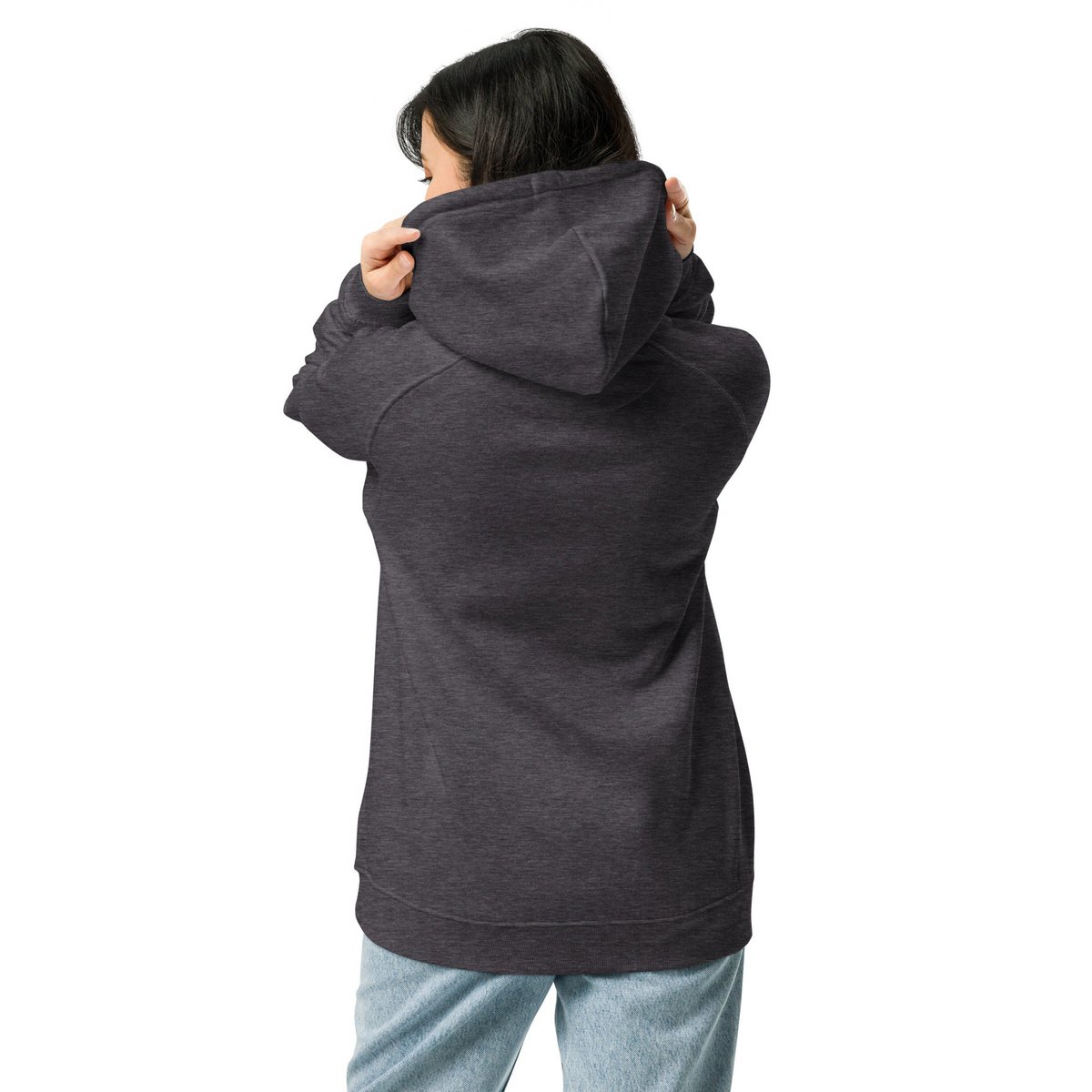 Lipstickjungle unisex økologisk raglan hættetrøje