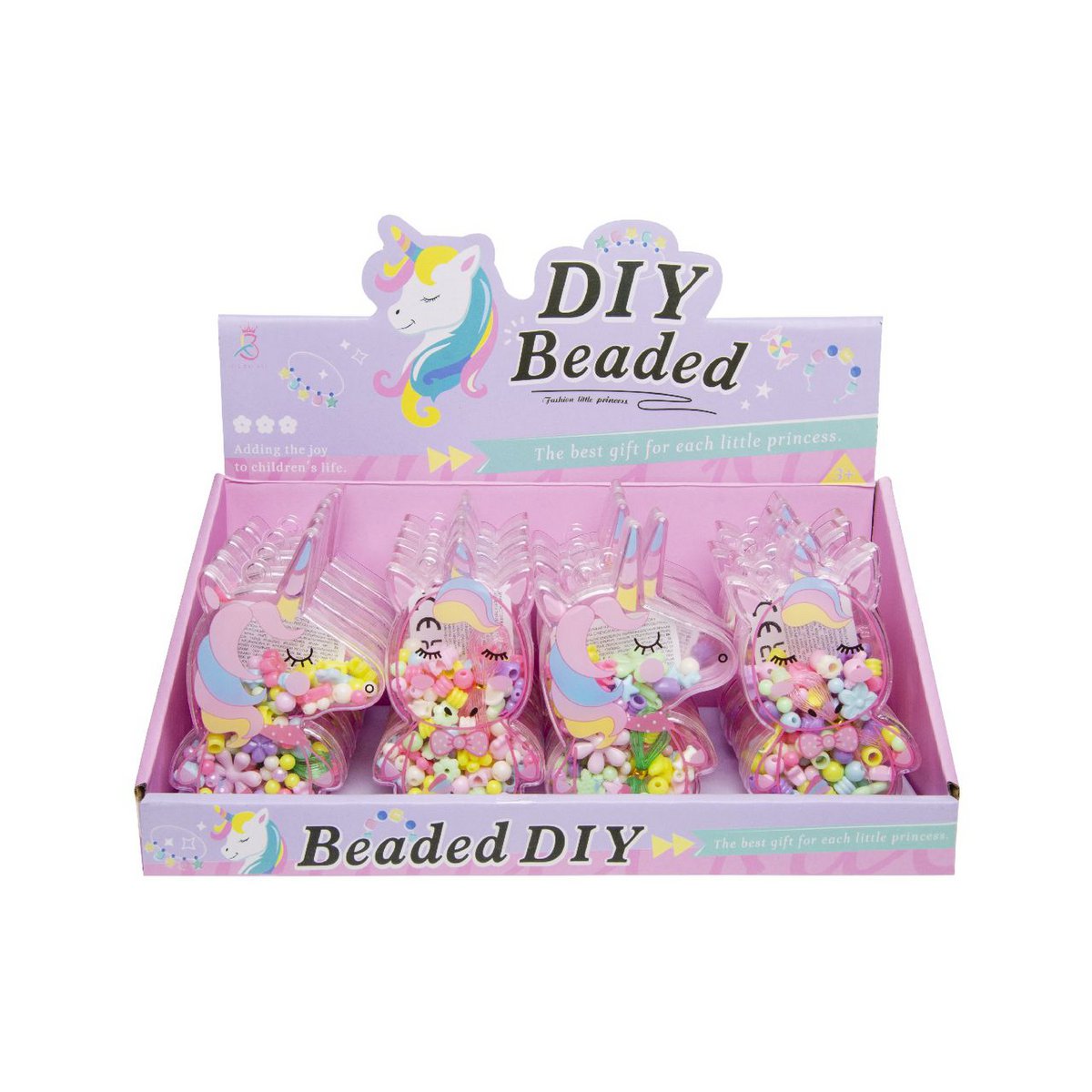 ENSEMBLE DE PERLES LICORNE EN BOITE °°°°