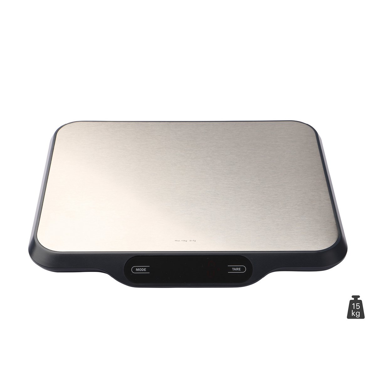 Professional kitchen scales up to 15 kg with stainless steel surface