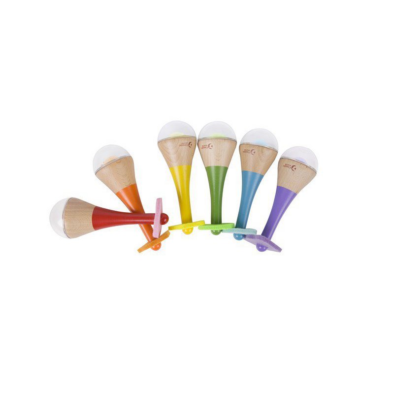 Rainbow Maracas - 5.5x16x5.5cm