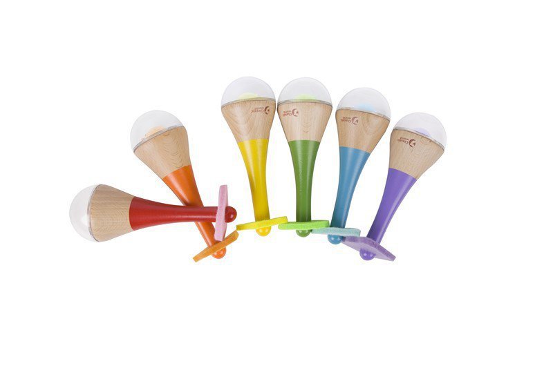Rainbow Maracas - 5.5x16x5.5cm