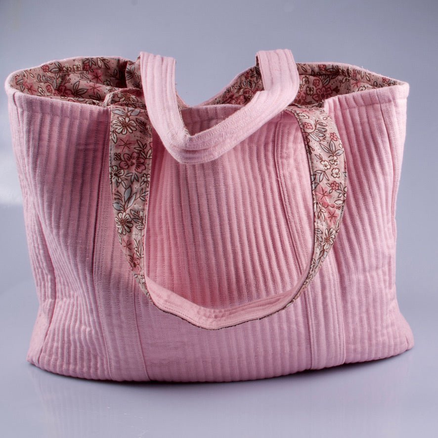 Tragetasche (L) - rosa aus Bio-Baumwolle