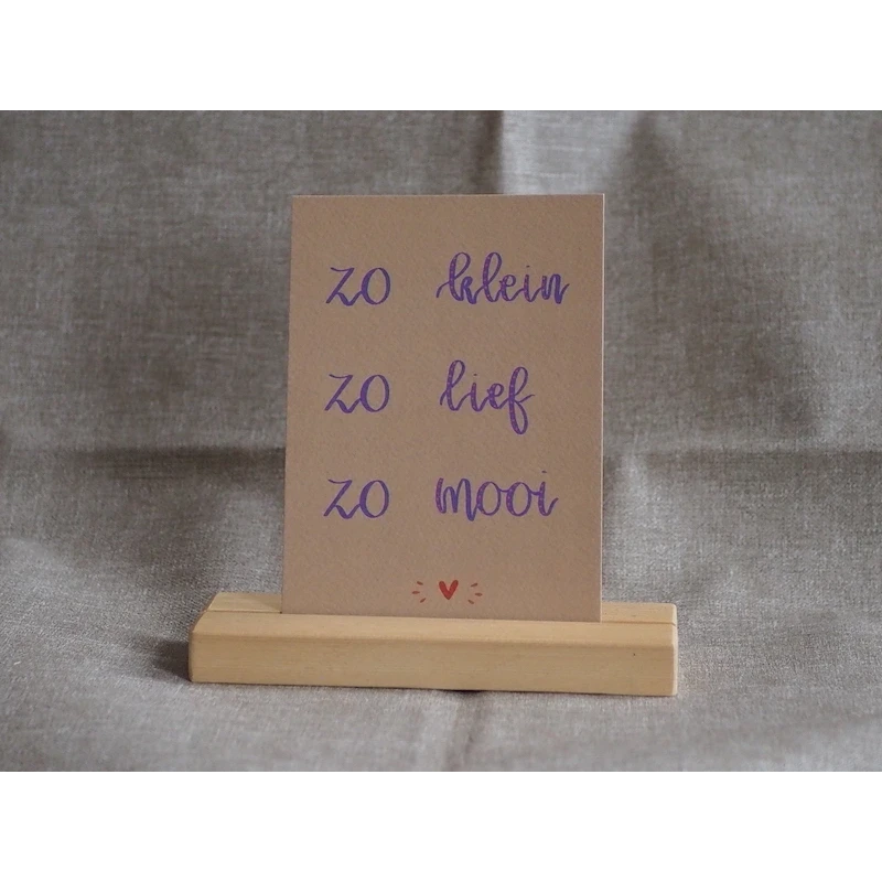 Wenskaart - Zo klein zo lief zo mooi