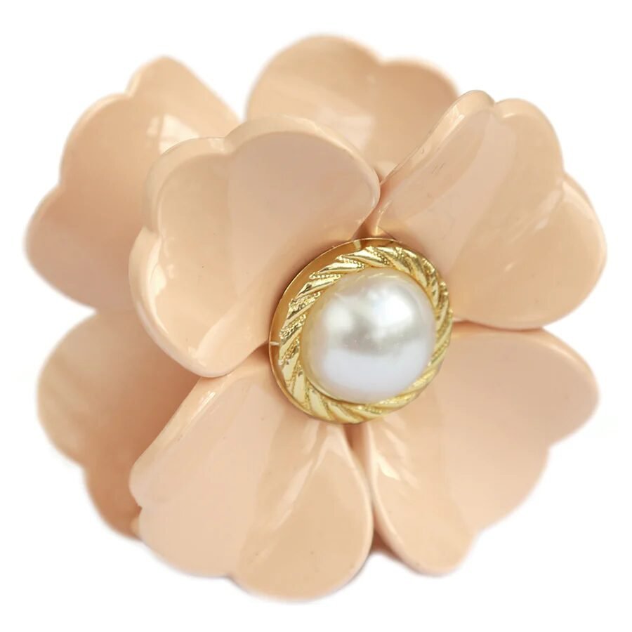 Fiore fermaglio per capelli beige