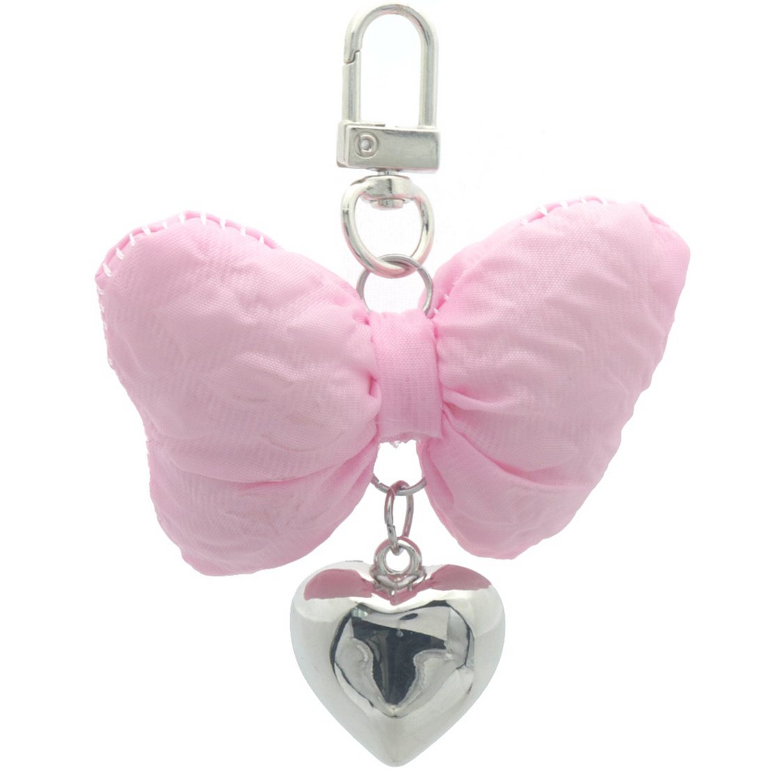 A-D16.2 KY2533-041-1 Keychain Heart-Bow Pink