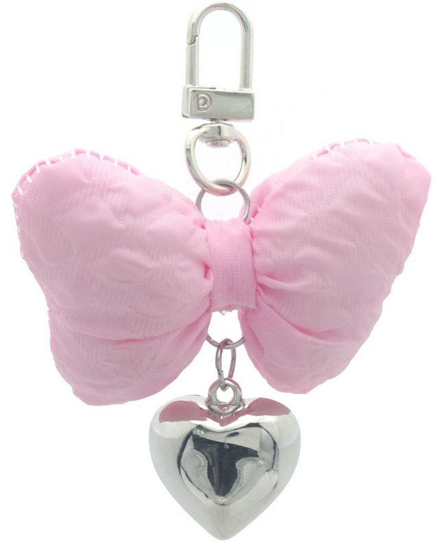 A-D16.2 KY2533-041-1 Keychain Heart-Bow Pink