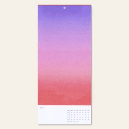 Risographie Wandkalender 2027 (12,8 x 28,5 cm)