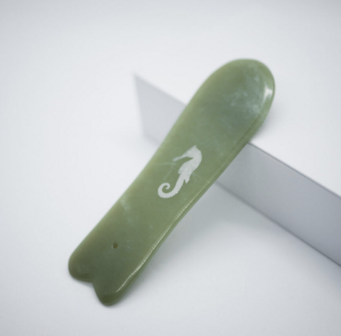 Jade Gua Sha Fishtail flat
