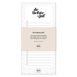 Notitieblok | To do's | De liefste juf