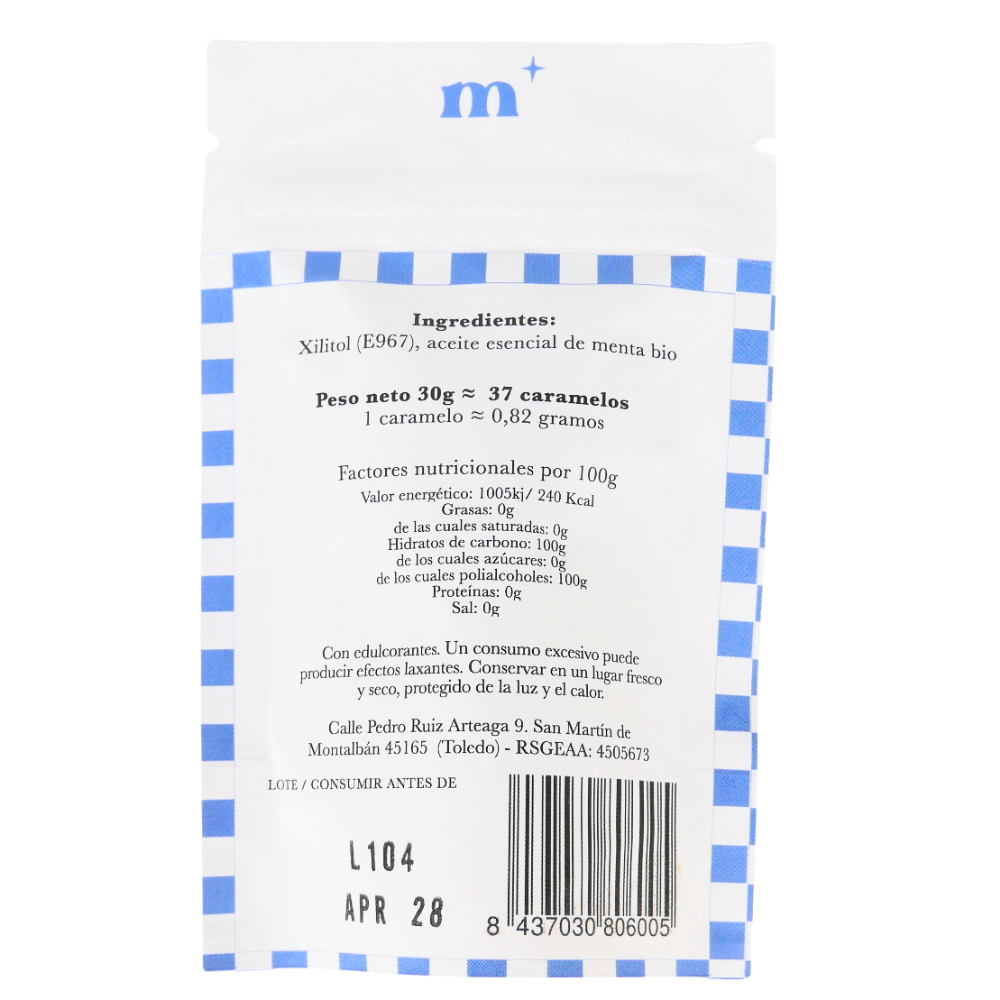 Minttu 100% Xylitol Mints - Mint 30g : Impulse Checkout Product for Retail