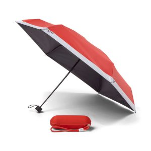 Kopenhagen -Design - Regenschirm kompakt in Reisetasche - rot 2035 - Rot