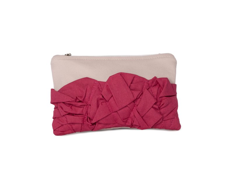 Boho makeuptaske med flæser