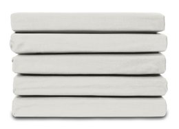 100% Bomuld Satin Topper Fitth Sheet - Naturlig
