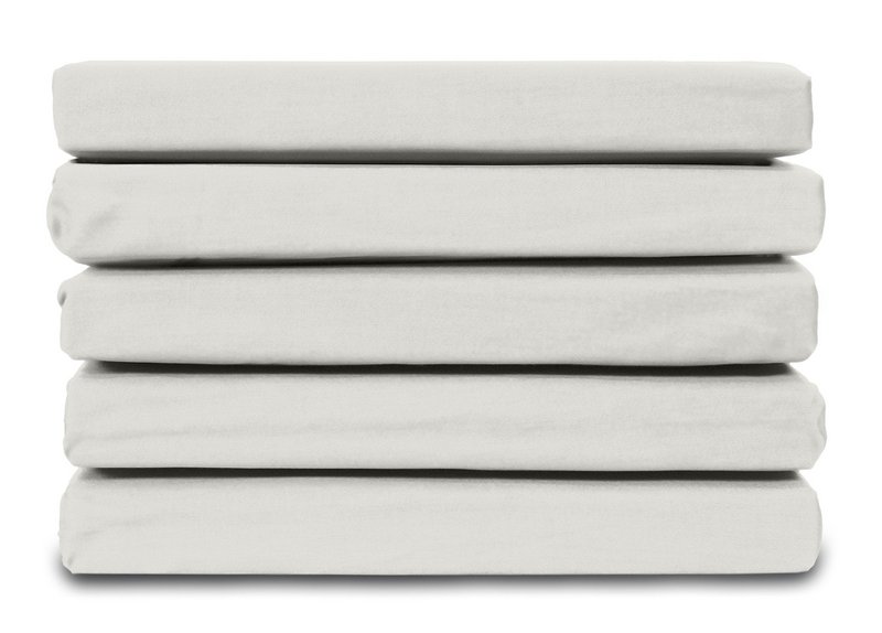 100% Bomuld Satin Topper Fitth Sheet - Naturlig