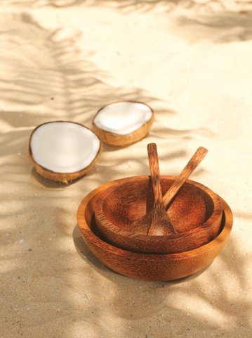 Palm houten kom