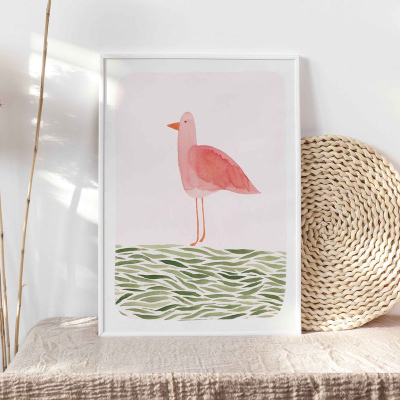 Stampa d'arte "Bird on Meadow" | dimensioni diverse