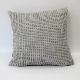 Stone pine cushion / decorative cushion waffle pique