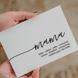 mama - familiepostkort i A6-format