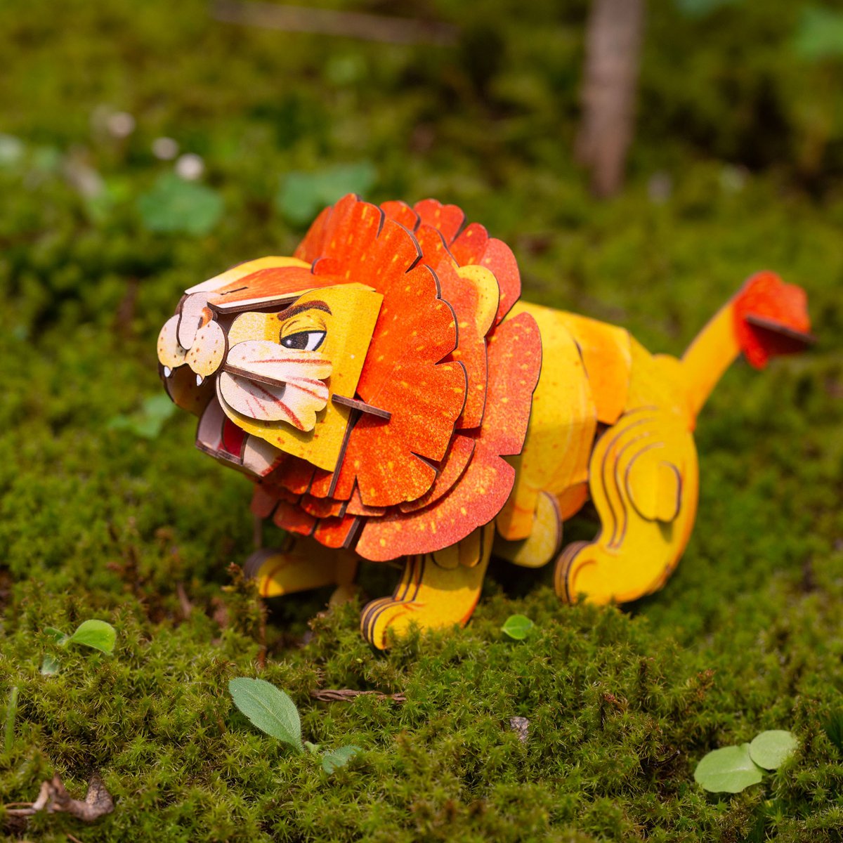Mieredu - 3D Puzzel Build And Sound - Leeuw