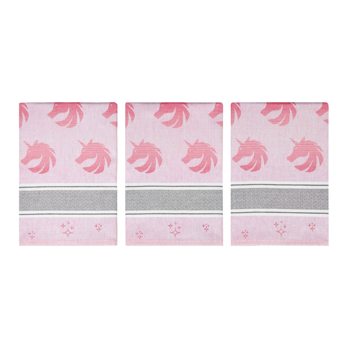 Küchentuch Einhorn Rosa Baumwolle (3 Stück)