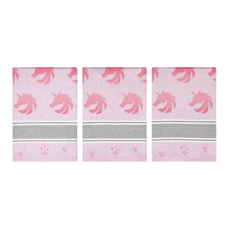 Küchentuch Einhorn Rosa Baumwolle (3 Stück)