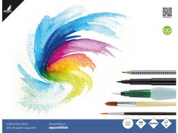 Aquarelpapier Kangaro 24x32cm 300 gr 16 vel, roomwit zuurvrij