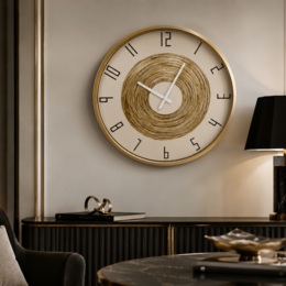 Orologio Glamour Weiß Ø 60 cm
