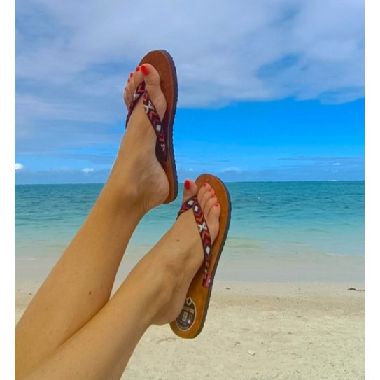 Flip Flop / Flip Flop Læder MAYA Sand