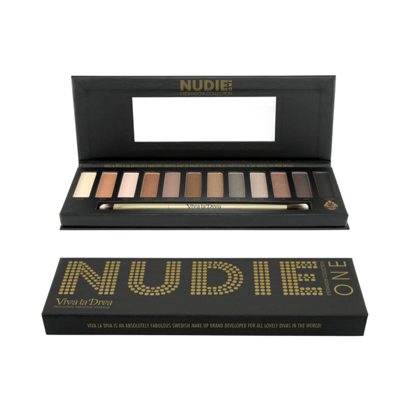 Nudie One VIVA LA DIVA vegane Lidschattenpalette – 12 Farben