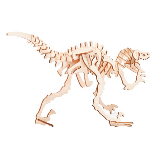 Kit de construction Dino Dinosaure Velociraptor bois