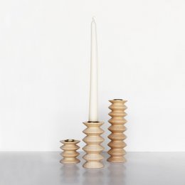 Totem Wooden Candle Holder - Medium Nº 2