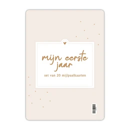 Fyllbooks Milestone kortsæt Baby - Beige