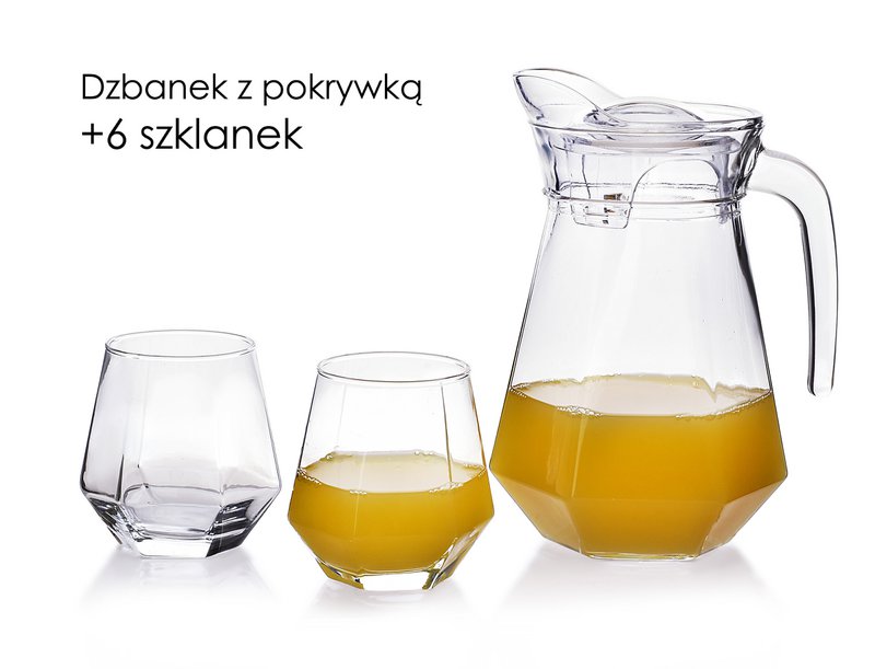 ADEL Set of jug and 6 glasses 1.4L 6x330ml