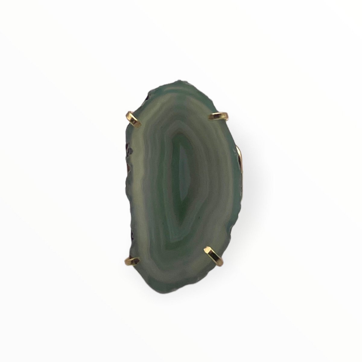 Anillo Saudade Ágata verde