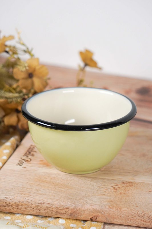 Emalje lille skål citron 0,35 l isabelle rose