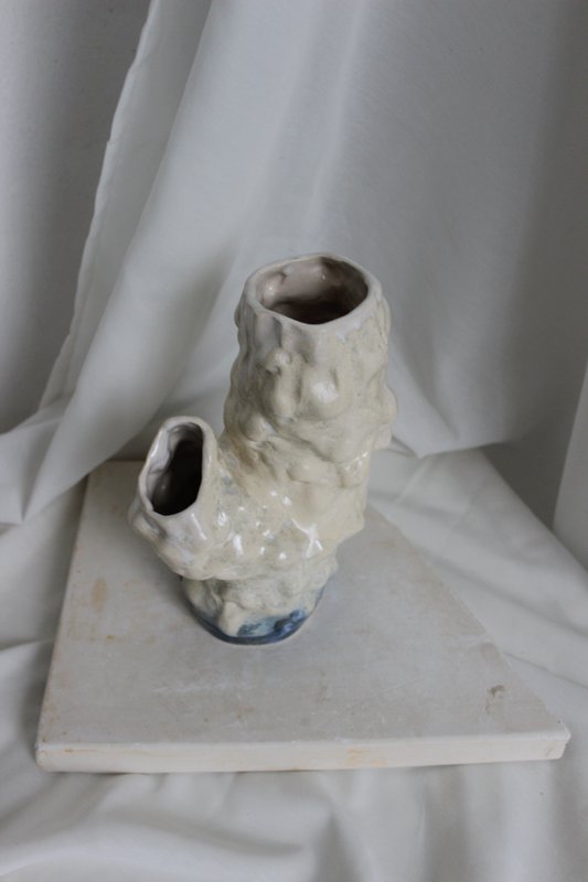 Big Coral Handmade Ceramic Vase