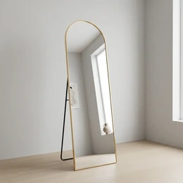 Bogenspiegel Kaja Gold mit Ständer 47x160 cm