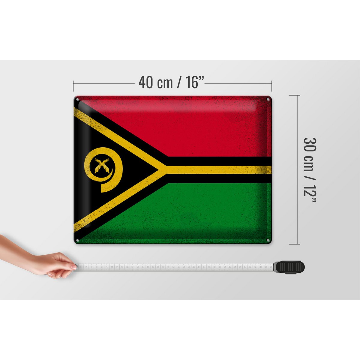 Bleach Child Flag Vanuatu 40x30cm Flag of Vanuatu Vintage