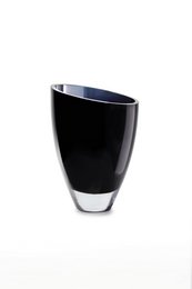 moderne glazen vaas elegant donkerblauw, BULED25IB, 9mm luxe glas
