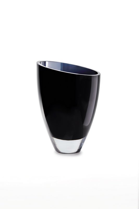 moderne glazen vaas elegant donkerblauw, BULED25IB, 9mm luxe glas