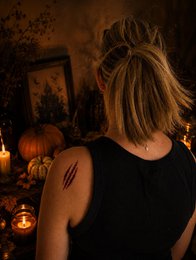 Tatuaje temporal: Rasguños de Halloween x5