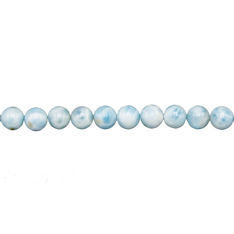 Larimar thread - 8mm ball stones