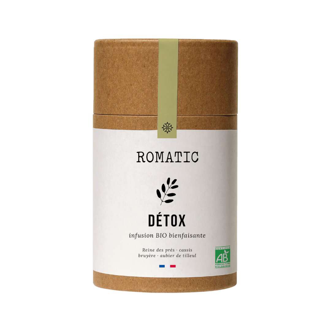DETOX biologische infusie 50g - moerasspirea - zwarte bessenbladeren - heidebloemen - lindespinthout