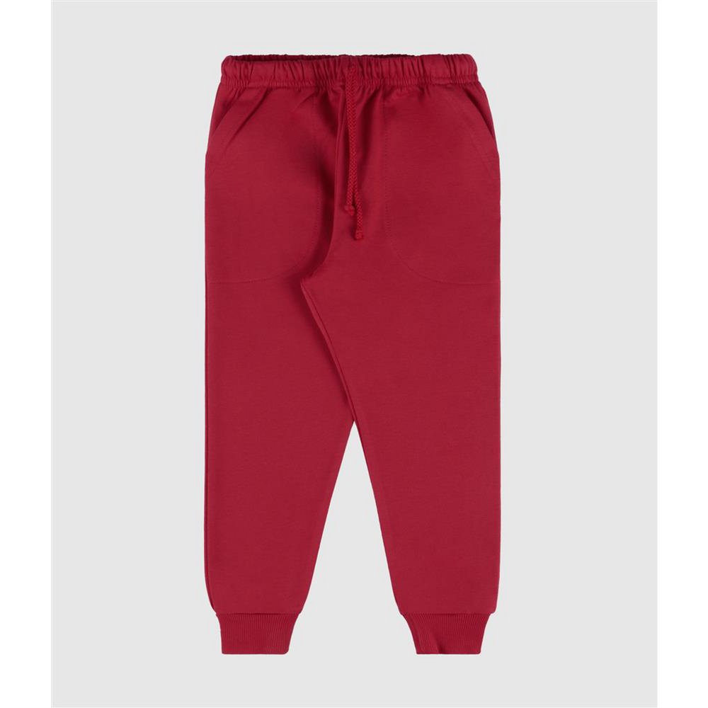 Basic trousers with an adjustable drawstring waistband