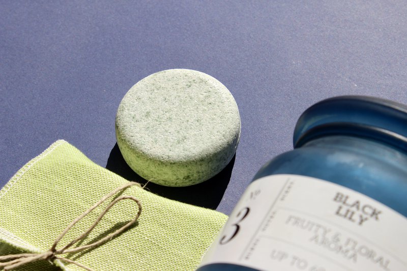 Solid Mint and Green Clay Shampoo - Oily Hair