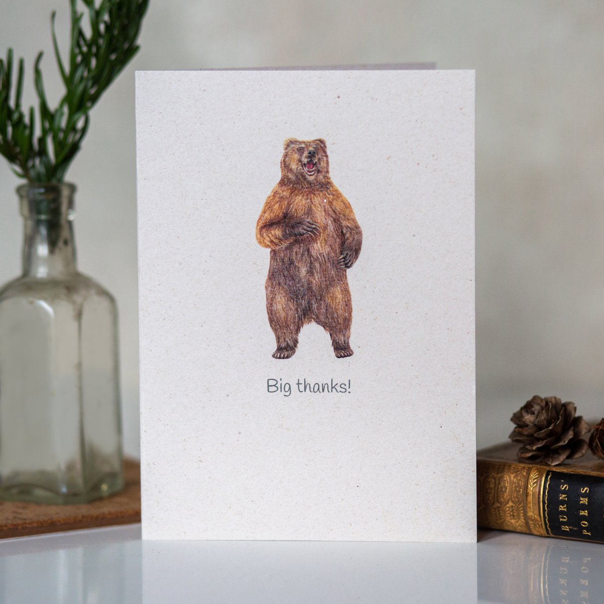 'Big thanks' Bear Give Back Thank You Card