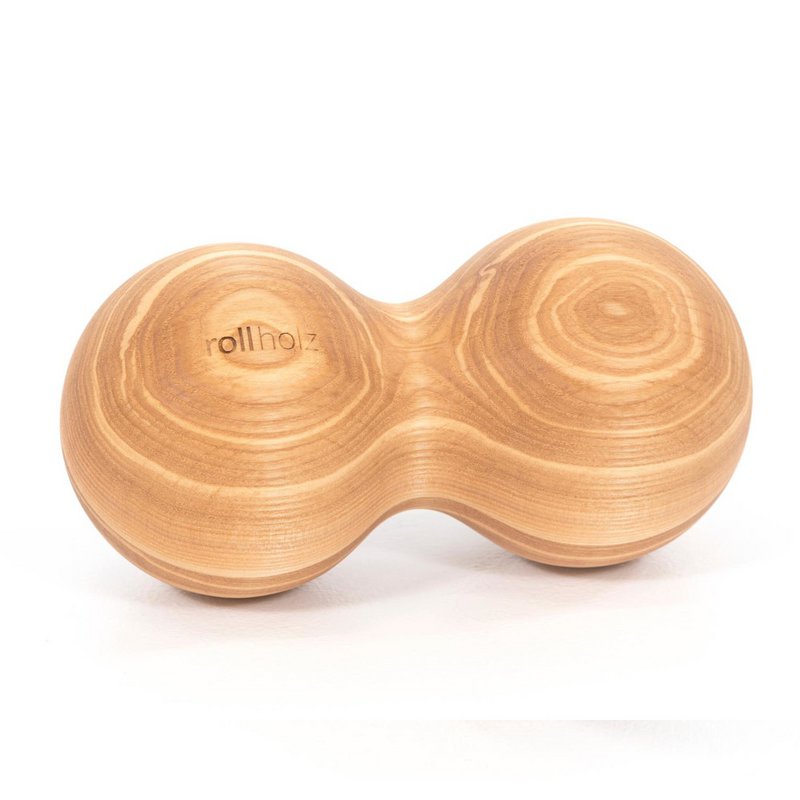 rolling wood double ball 10cm