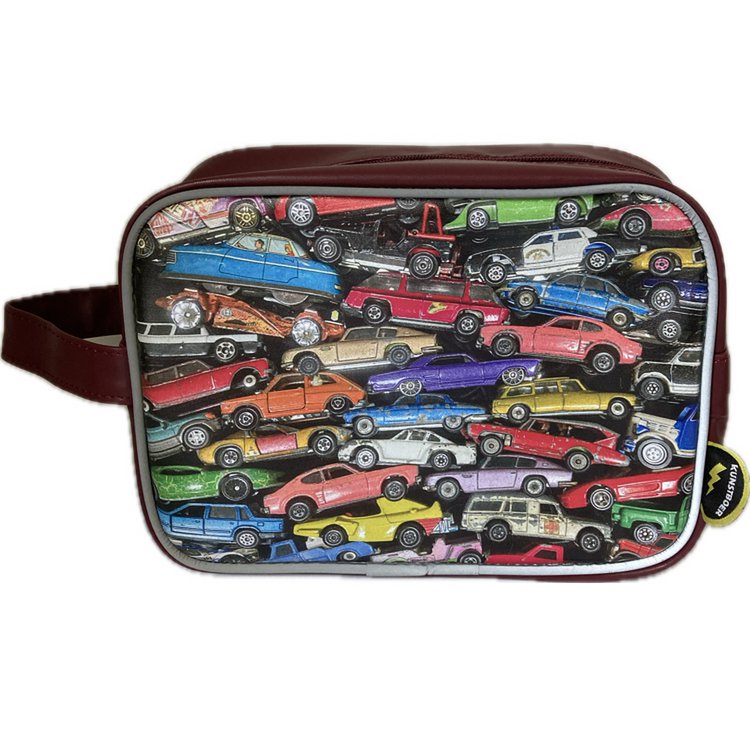 Toiletry bag vintage toy cars