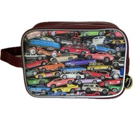 Toiletry bag vintage toy cars